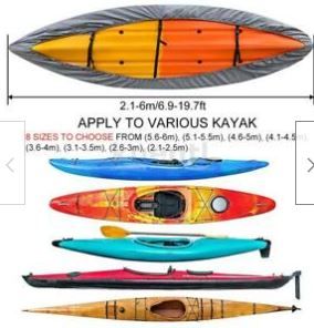 Photo 1 of 420D Oxford Waterproof Kayak Canoe Cover Storage Dustproof Anti-UV Boat Protect
