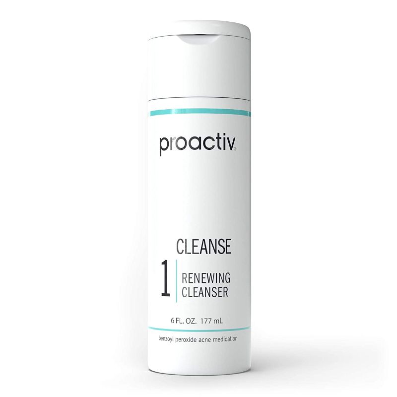 Photo 1 of Proactiv Acne Cleanser - Benzoyl Peroxide Face Wash and Acne Treatment - Daily Facial Cleanser and Hyularonic Acid Moisturizer with Exfoliating Beads - 90 Day Supply, 6 Oz
