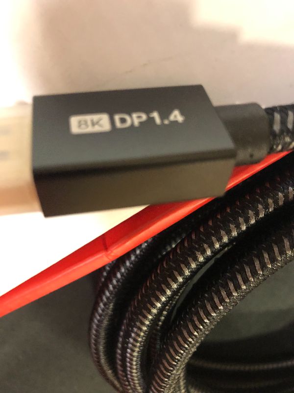 Photo 3 of VESA Certified DisplayPort Cable 1.4, iVANKY 8K DP Cable 6.6ft (8K@60Hz, 4K@144Hz, 2K@240Hz)HBR3 Support 32.4Gbps, HDR, HDCP 2.2, FreeSync G-Sync, Braided Display Port for Gaming Monitor, Graphics, PC
