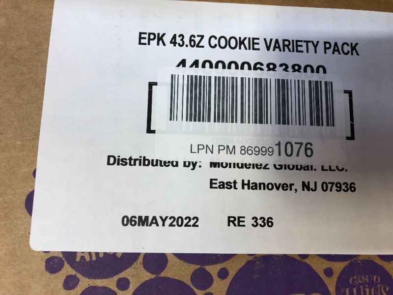 Photo 3 of OREO Original, OREO Golden, CHIPS AHOY! & Nutter Butter Cookie Snacks Variety Pack, Easter Cookies, 56 Snack Packs (2 Cookies Per Pack)--BB May 2022
