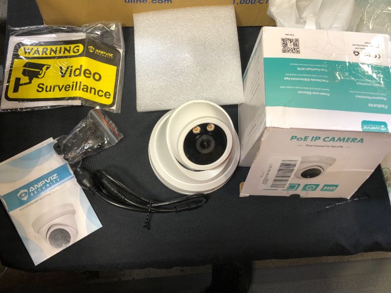 Photo 2 of Anpviz 5MP IP PoE Dome Security Camera with Mic/Audio,Turret Camera Outdoor Camera IP66 Weatherproof ,98ft NightVision Wide Angle 2.8mm (IPC-D350W-S)
