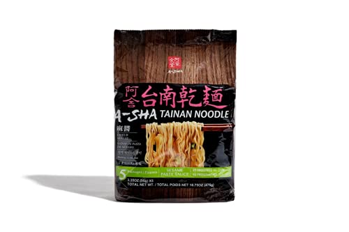 Photo 1 of A-SHA 1 Tainan Style Noodle with Original Sauce Packet Quality Thin Ramen - 1 Packet--BB April 2022

