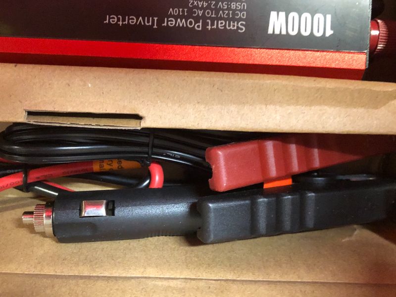 Photo 1 of Maxpart 1000W Power Inverters,Car Power Inverter 1000W Inverter 12v to 110v AC Converter with Dual AC Outlets 2.4A USB Inverter and Dual 12V Car Cigarette Lighter for Truck/RV Power Converter Car
