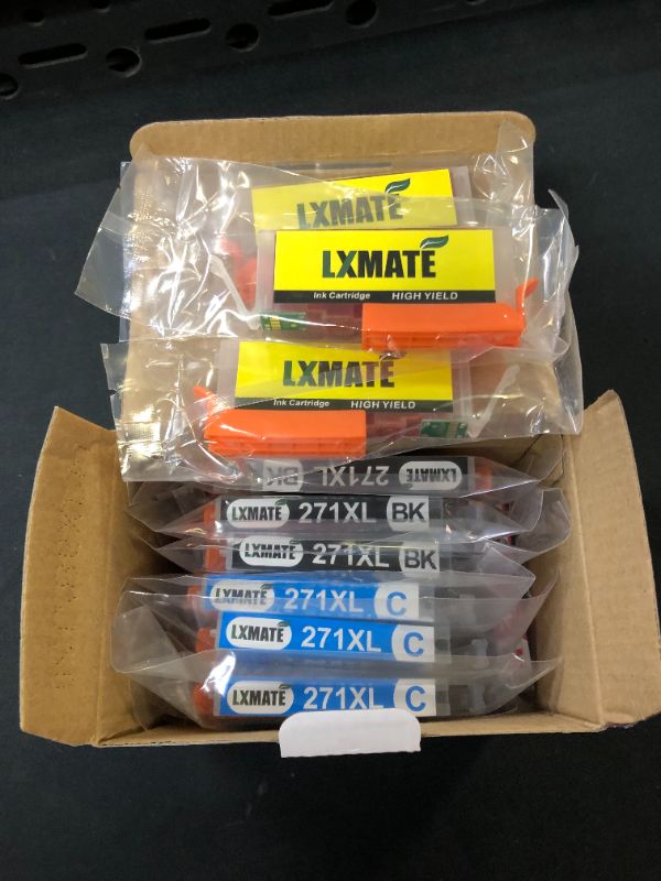 Photo 1 of LXMATE Compatible Ink Cartridge Replacement for Canon PGI-270XL CLI-271XL, Worked with Canon MG7720 MG6820 TS6020 TS9020 Printer (3 Large Black,3 Small Black,3 Cyan,3 Magenta,3 Yellow ) 15 Pack
