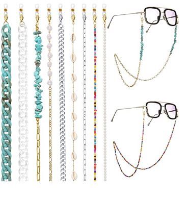 Photo 1 of Mask Holders Around Neck for Women, Women's Eyeglass Chains, Mask Chain Lanyard, 9Pcs
