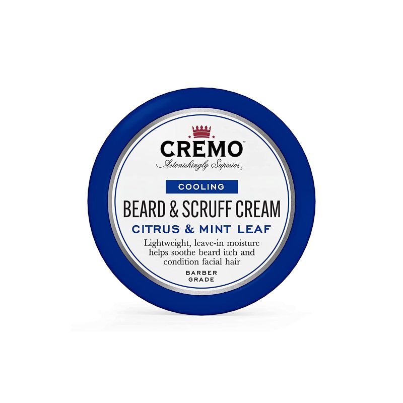 Photo 1 of Cremo Beard & Scruff Cream, Cooling Citrus & Mint Leaf, 4 oz - Soothe Beard Itch, Condition and Offer Light-Hold Styling for Stubble and Scruff (Product Packaging May Vary)
