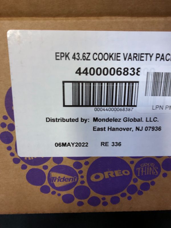 Photo 3 of OREO Original, OREO Golden, CHIPS AHOY! & Nutter Butter Cookie Snacks Variety Pack, Easter Cookies, 56 Snack Packs (2 Cookies Per Pack)
BB - MAY - 6 - 22