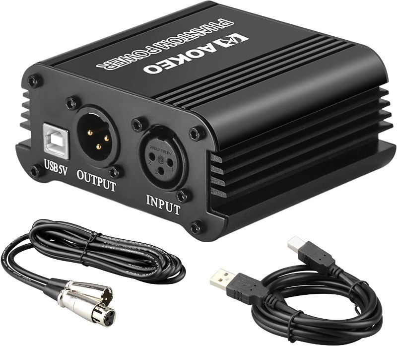 Photo 1 of Aokeo 48V Phantom Power Supply Powered by USB Plug in
