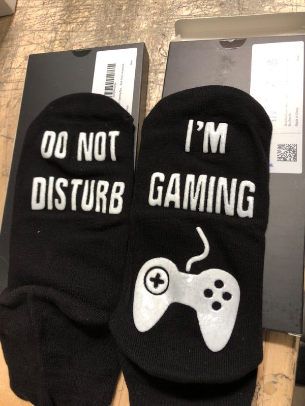 Photo 2 of Do Not Disturb I'm Gaming Socks 2 pairs small