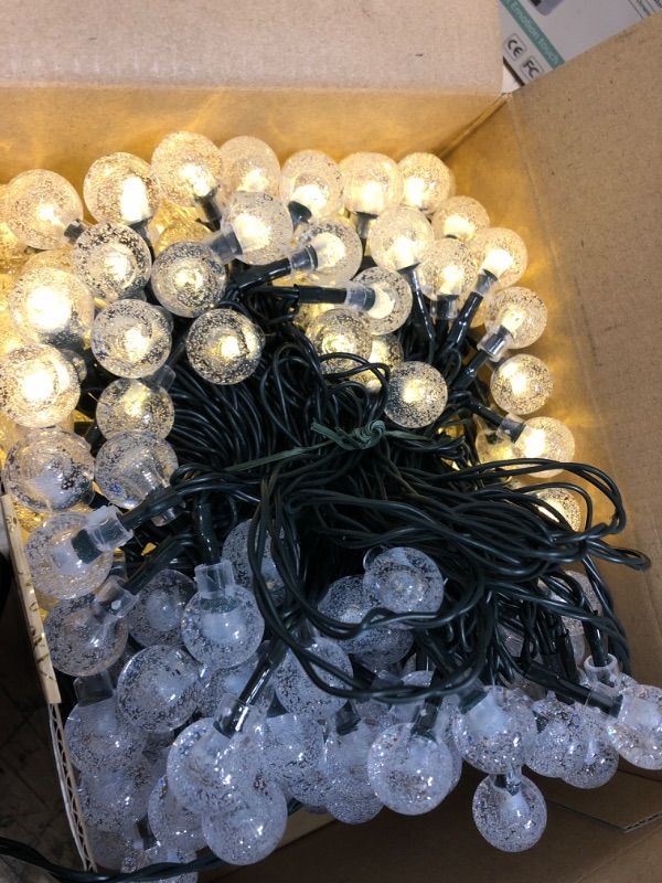 Photo 2 of Solar String Lights Outdoor, Solar Powered Outdoor Fairy Lights with 200 LED 72ft 8 Modes, Waterproof Lights