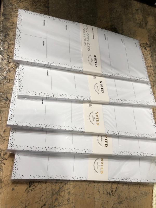 Photo 1 of Post-it Weekly Calendar Pad 2.9" X 4" White
set of 5