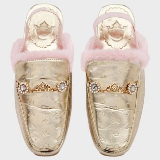 Photo 1 of Girls' Disney Princess Loafers - Gold - Disney Store
size 9