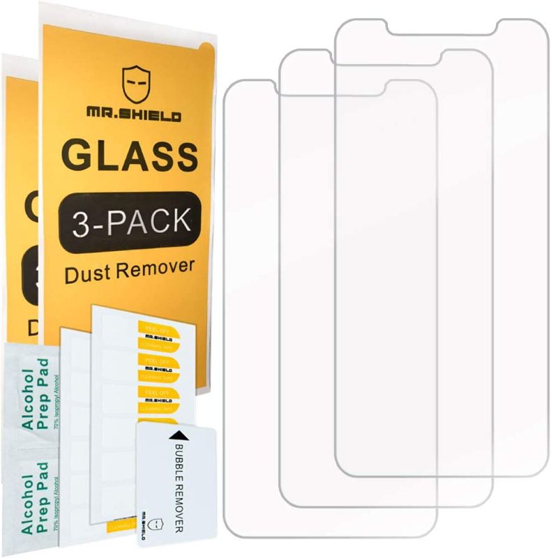Photo 1 of (3 ITEMS) 3 PACKS [3-PACK]-Mr.Shield Designed For iPhone XR/iPhone 11 [Tempered Glass] Screen Protector with Lifetime Replacement
