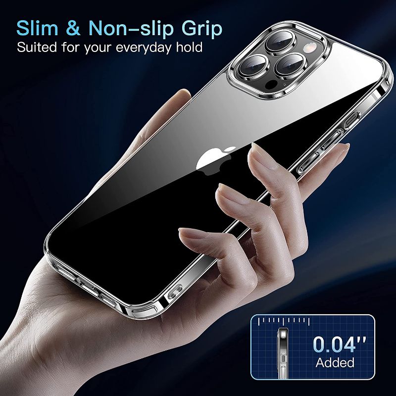 Photo 1 of CASEKOO Crystal Clear for iPhone 12 Pro Max Case, [Not Yellowing] [Military Grade Drop Tested] Shockproof Protective Phone Case Slim Thin Cover 5G 6.7 inch 2020, Clear
