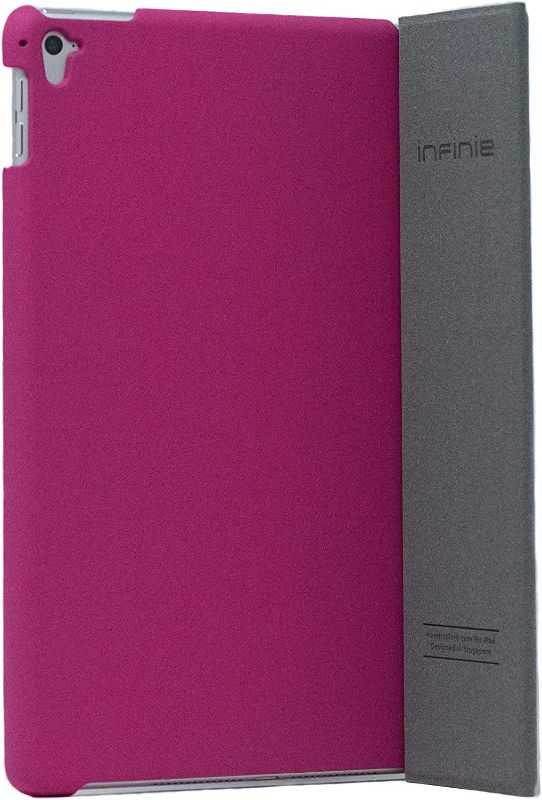 Photo 2 of Protective Slim Case for iPad Pro 9.7" (A1673/A1674/A1675) with Scratch-Resistant Lining & Magnetic Closure Auto Sleep/Wake Feature (Pink)
