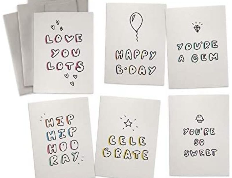 Photo 1 of All the Love Greeting Cards - Assorted Set of 12 Greeting Cards with Envelopes - All Occasion Cards for Friends & Family
