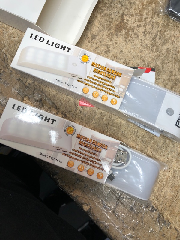 Photo 1 of LED Closet Lights Motion Sensored Rechargeable Battery Stick On Lights (2 Pack)
