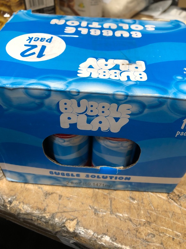Photo 1 of BubblePlay Bubble Blower Bottles with Wands: 2 OZ Bottles of Bubble Solution with Wands for Kids - Outdoor Summer Fun