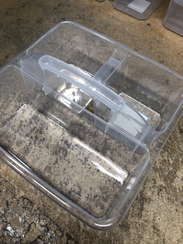 Photo 1 of PLASTIC UTILITY CADDY CLEAR