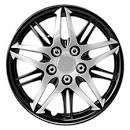 Photo 1 of 15" Formula Performance Series 10 I-Spoke Silver w Black Chrome Wheel Covers See original listing
