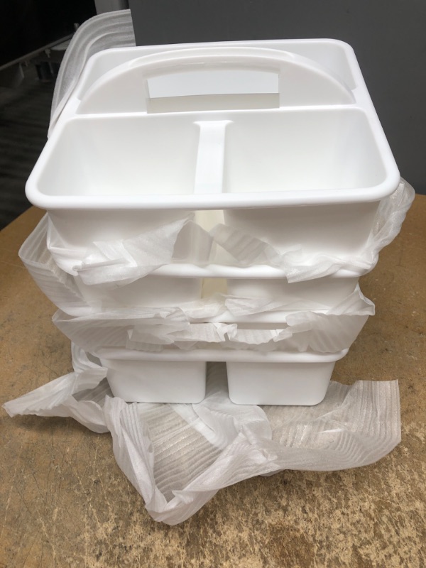 Photo 1 of BUNDLE OF 4 ---SUPPLY CADDY WHITE