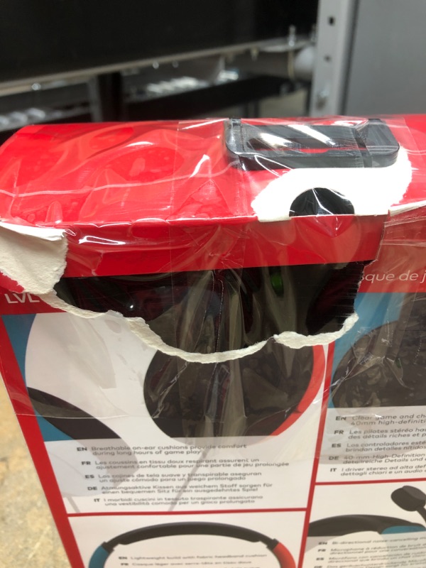 Photo 1 of PDP LVL40 Wired Stereo Gaming Headset - Nintendo Switch