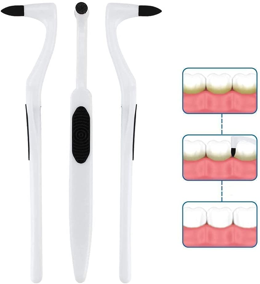 Photo 1 of (X2) 3pcs Teeth Whitening Kit Oral Teeth Stain Eraser Remover Brush Cleaning Tartar