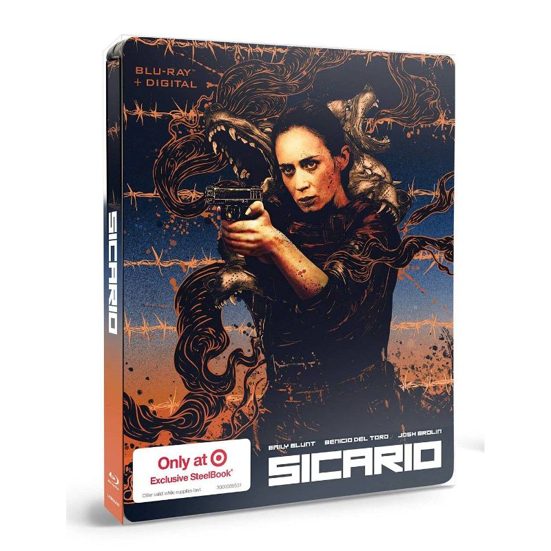 Photo 1 of (X2) Sicario (Target Exclusive SteelBook)(Blu-ray + Digital)
