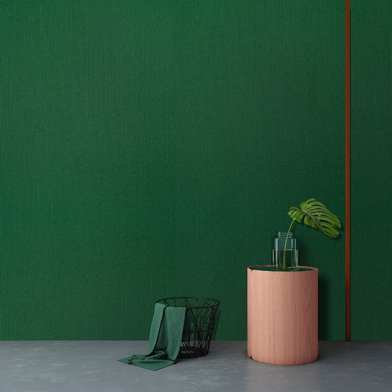 Photo 1 of 15.7"x236" Solid Green Wallpaper Removable Contact Paper Modern Peel and Stick Wallpaper Self-Adhesive Waterproof Textured Vinyl for Bedroom Home Christmas Decoration Furniture Renovation
