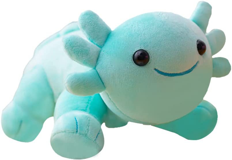 Photo 1 of 10 inches Axolotl Plush Toy, Salamander Soft Stuffed Animal Toy Cute Plush Pillow and Cushion Doll for Kids Collectible Gift, Christmas, Birthday Party Favor and Home Decor (Green)
