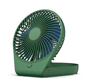 Photo 1 of Taipow Portable Table Fan USB Desk Fan Rechargeable Strong Wind Silent Small Fan - color (WHITE)
