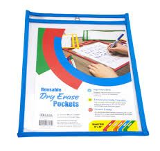 Photo 1 of 15 PACK --- DRY ERASE POCKET  INSERTS BLUE 