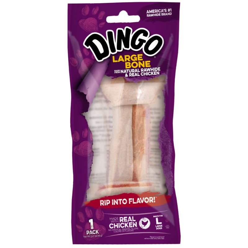 Photo 1 of 2-PACK Dingo Naturals Bone, Large, 1-Count (99062)