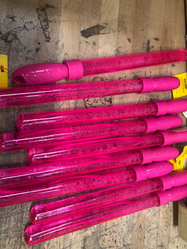 Photo 1 of BUNDLE OF 8 PINK BUBBLE  WANDS 