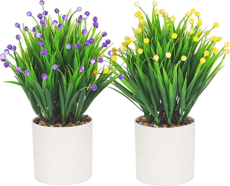 Photo 1 of Artificial Plants for Home Decor Indoor, 2 Pack Small Fake Plants for Bedroom, Bathroom, Living Room, Table, Shelf, Kitchen, Office Decoration.
