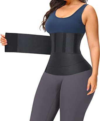 Photo 1 of * BUNDLE OF 2  ITEMS Waist* Trainer Wrap for Women, Plus Size Snatch me Up Bandage Wrap, Tummy Sweat Waist Trimmer Belt- LARGE BLUE TOWEL 34"X71"




