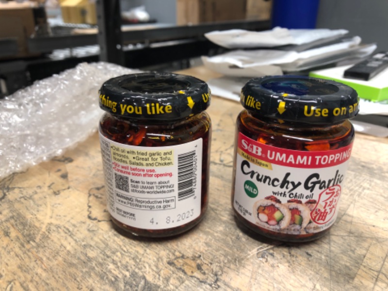 Photo 1 of  SET OF 2 S  B Garlic Crunch Chili Oil - 3.88oz
BEST BY 04/2023
