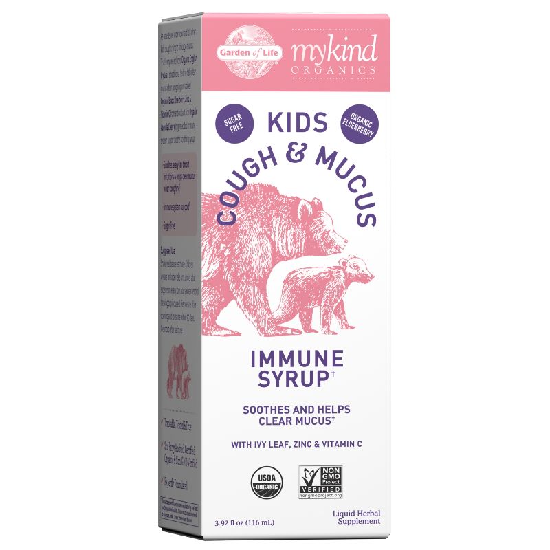 Photo 2 of  * BUNDLE OF 2 * Mykind Organics KIDS Cough & Mucus Immune Syrup 116ml LIQUID BEST USE 2025
  & NeilMed Nasamist Saline Spray with Xylitol 125 ML BEST USED 11/2022

