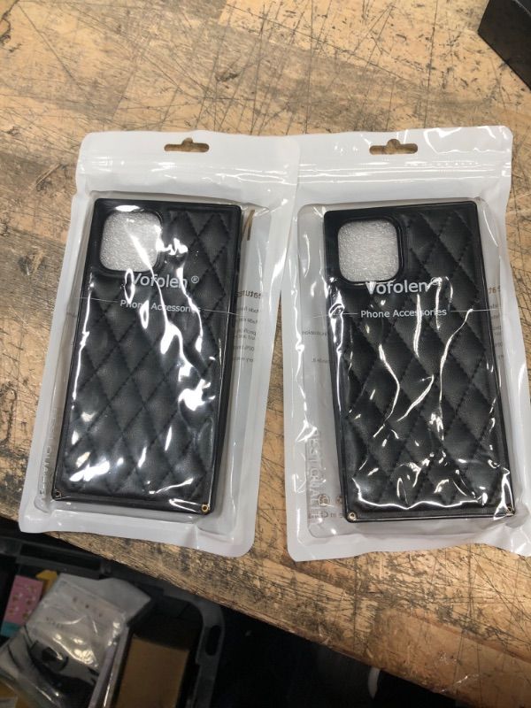 Photo 2 of * BUNDLE OF 2* Vofolen for Phone 12 Case iPhone 12 Pro Leather Case for Women Slim Luxury Elegant Business TPU Bumper Soft Back Flexible Non-Slip Scratch Resistant...
