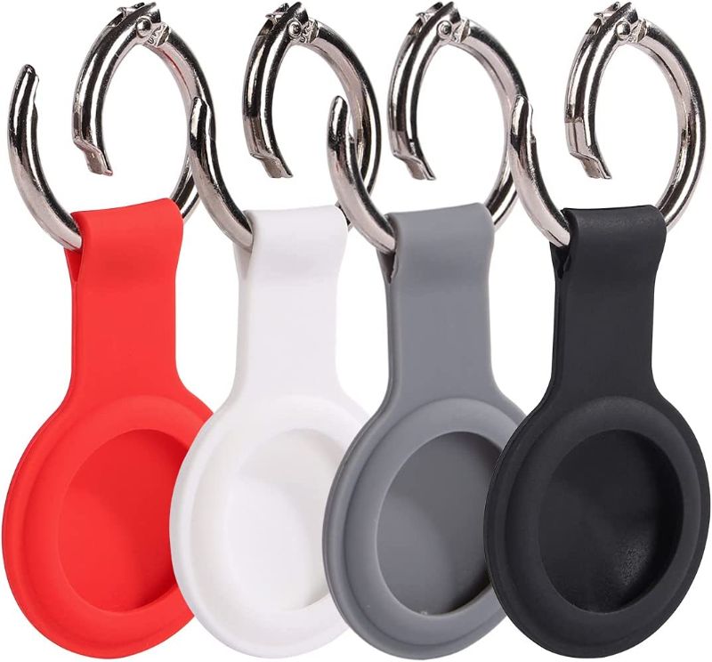 Photo 1 of 
DEEDEERS Presents Portable Airtag case,Protective Airtag Holder with Built-in Key Chain Compatible with AirTag Loop Holder, Safety Anti-Lost and Scratch-Resistant (Multicolor)- Airtags 4 Pack.

