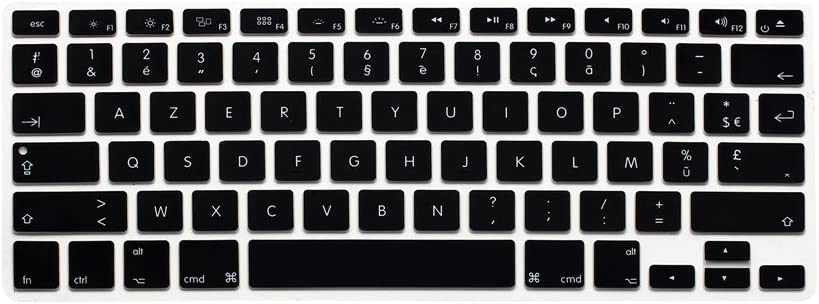 Photo 1 of WYGCH French Language Silicone Keyboard Cover Skinfor MacBook Pro 13-inch 15-inch 17-inch (with or w/Out Retina Display) Silicone Skin for iMac and Air 13",USA Version

