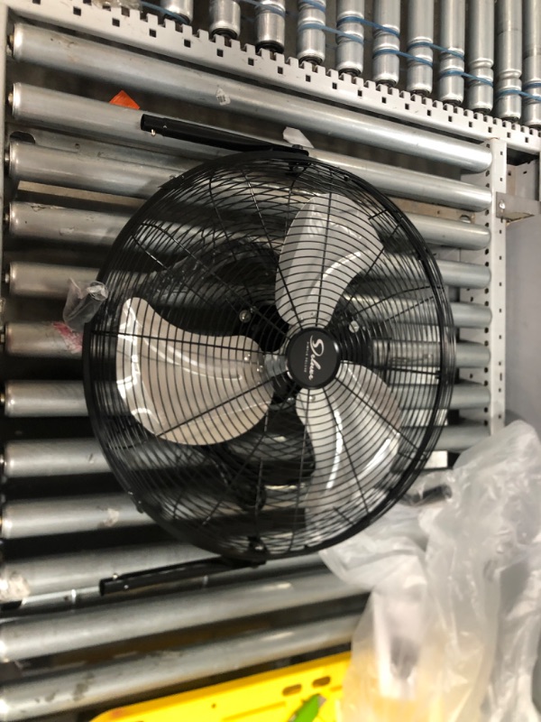 Photo 1 of HealSmart 20 Inch 3-Speed High Velocity Heavy Duty Metal Industrial Floor Fans Quiet for Home, Commercial, Residential, and Greenhouse Use, Outdoor/Indoor, Black, 20"
