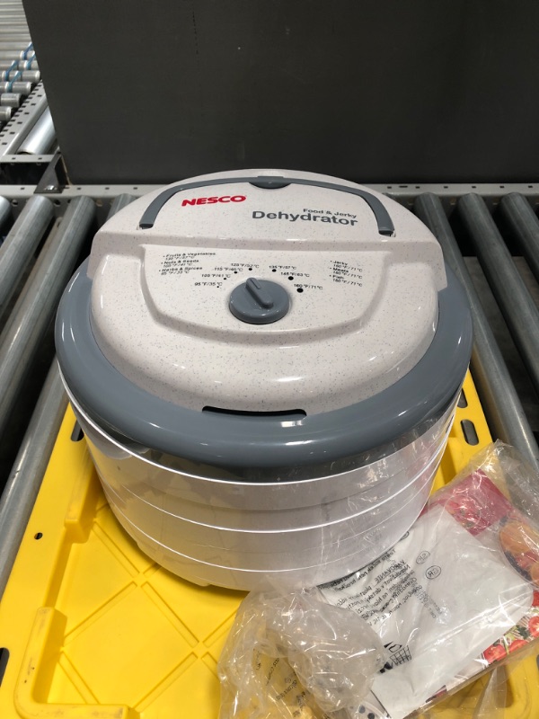 Photo 2 of Nesco FD-75A Snackmaster Pro Food Dehydrator, For Snacks, Fruit, Beef Jerky, Gray
