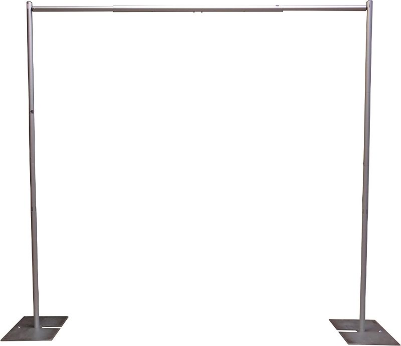 Photo 1 of (Incomplete - Parts Only) OnlineEEI Premier Portable Pipe and Drape Backdrop Kit 8ft x 10ft (No Drapes)
