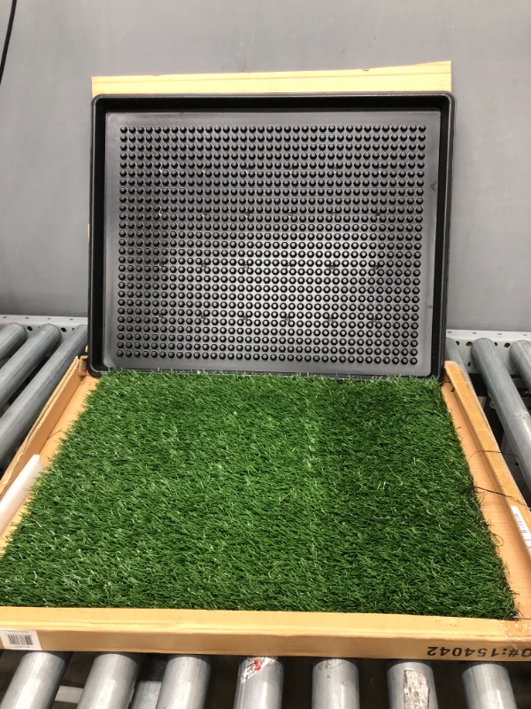 Photo 2 of Artificial Grass Puppy Pad for Dogs and Small Pets – Portable Training Pad with Tray – Dog Housebreaking Supplies by PETMAKER