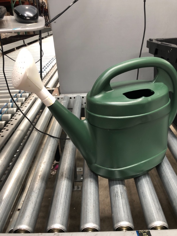 Photo 2 of 2-Gallon Plastic Watering Can - The HC Companies 18"x7.5"x14.75" in Green Color