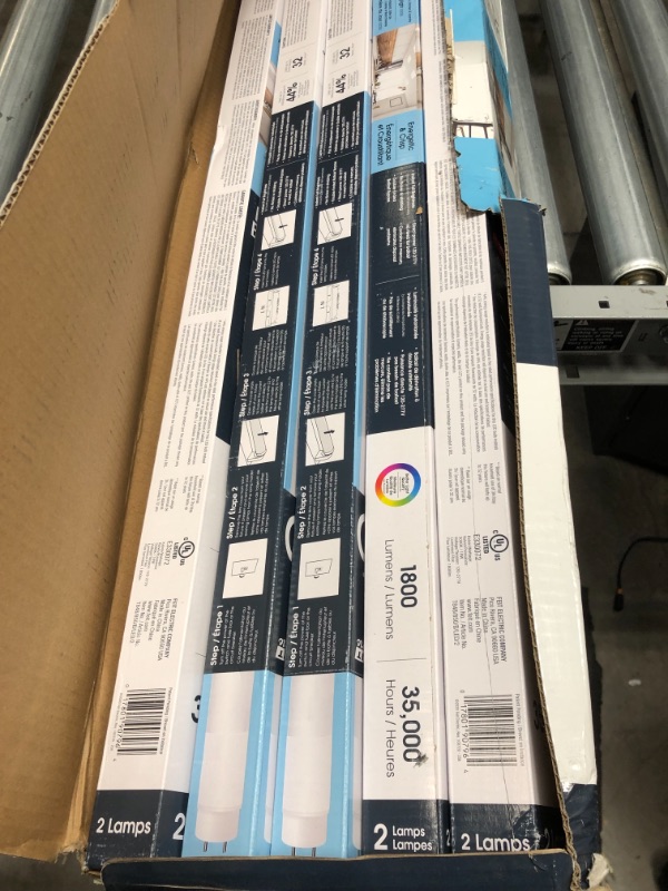 Photo 1 of 5 Pack T8 LED 4FT Tube Light Bulbs Ballast Bypass