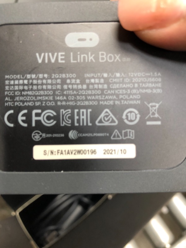 Photo 4 of **Missing Parts**HTC VIVE Pro 2 Virtual Reality System
