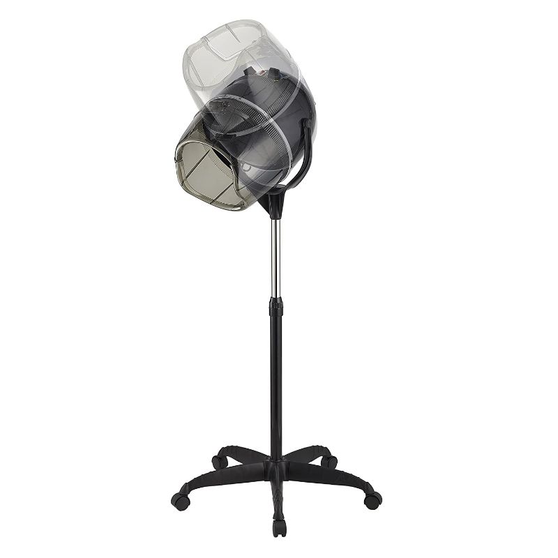 Photo 1 of 
Roll over image to zoom in
Y-NOT Professional Hairdryer Height Adjustable Hooded Stand Up Bonnet Hair Dryer, Floor Standing Rolling Base with Wheels for Beauty Salon Equipment Home Spa