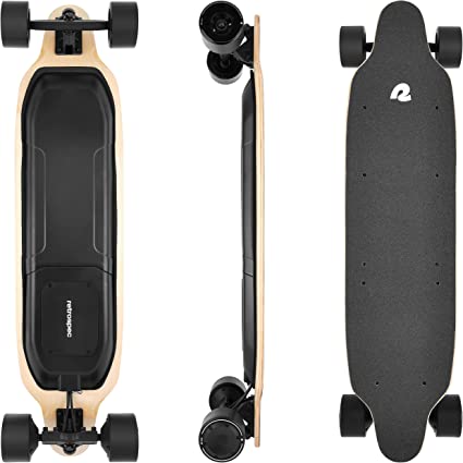 Photo 1 of Retrospec Tidal Rev / Tidal Rev Plus Electric Longboard with Wireless Remote 24/26mph 36.8”/36.8 Electronic Skateboard with 168W Motor & 12.5 Mile Range - 4 Speed E-Bike for Adults & Teens
